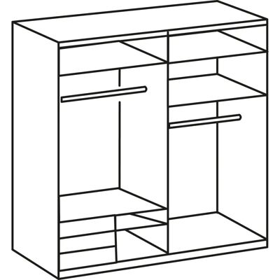 WIMEX Moderner Kleiderschrank mit Spiegeltür - Schrank WIMEX Moderner Kleiderschrank mit Spiegeltür - Schrank
