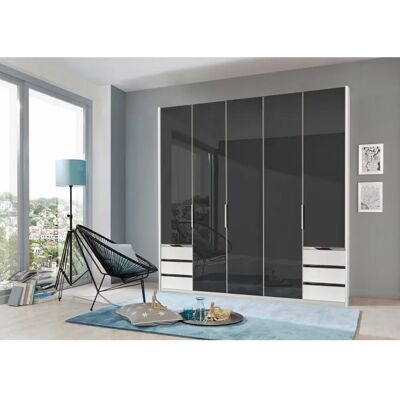 Wimex Level Kleiderschrank - 3 Einlegeböden, 3 Stangen, 6 Schubladen, 5 Türen Wimex Level Kleiderschrank - 3 Einlegeböden, 3 Stangen, 6 Schubladen, 5 Türen