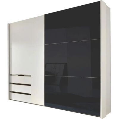 Wimex Level Weiß/Grünglas Schiebetürschrank - Kleiderschrank Wimex Level Weiß/Grünglas Schiebetürschrank - Kleiderschrank