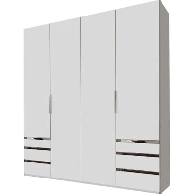 Wimex Level Kleiderschrank - Weiß, 4-türig, verstellbar Wimex Level Kleiderschrank - Weiß, 4-türig, verstellbar