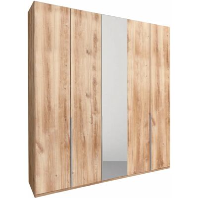 WIMEX New York Kleiderschrank - 5-türig, braun, 225cm breit WIMEX New York Kleiderschrank - 5-türig, braun, 225cm breit