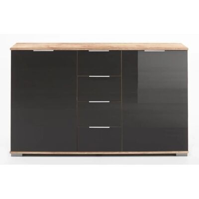 WIMEX Easy Sideboard - 2 Türen, 4 Schubladen, Glastüren WIMEX Easy Sideboard - 2 Türen, 4 Schubladen, Glastüren