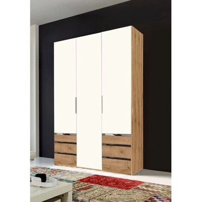 Wimex Level Kleiderschrank - 3 Türen, 4 große + 2 kleine Schubladen, 150x58x236 cm Wimex Level Kleiderschrank - 3 Türen, 4 große + 2 kleine Schubladen, 150x58x236 cm