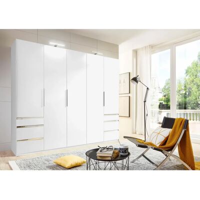 Wimex Level Kleiderschrank - 5 Türen, 6 Regale, 3 Stangen Wimex Level Kleiderschrank - 5 Türen, 6 Regale, 3 Stangen
