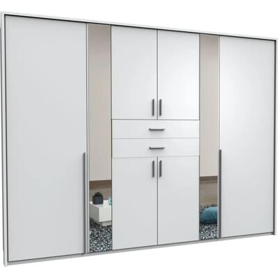 Wimex Vanea Weiß 8-türiger Kleiderschrank - Kleiderschrank Wimex Vanea Weiß 8-türiger Kleiderschrank - Kleiderschrank