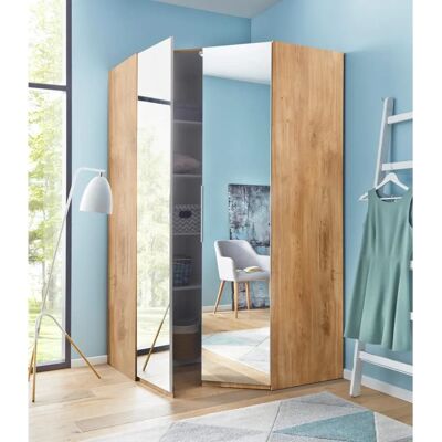 Wimex Level Eckkleiderschrank mit Spiegeltüren - Moderner Stauraum Wimex Level Eckkleiderschrank mit Spiegeltüren - Moderner Stauraum