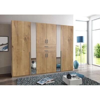 WIMEX Vanea Kleiderschrank - Schmale Spiegelelemente, 8 Türen, Braun WIMEX Vanea Kleiderschrank - Schmale Spiegelelemente, 8 Türen, Braun