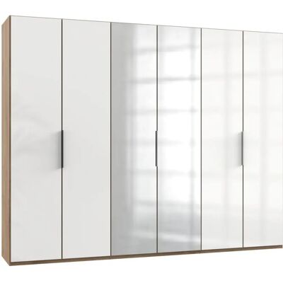 Wimex Kleiderschrank Level by fresh to go - 6-türig, braun/Glas Wimex Kleiderschrank Level by fresh to go - 6-türig, braun/Glas