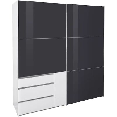 FRESH TO GO Level Kleiderschrank - Große Türen, Hohe Funktion, Chromgriffe FRESH TO GO Level Kleiderschrank - Große Türen, Hohe Funktion, Chromgriffe