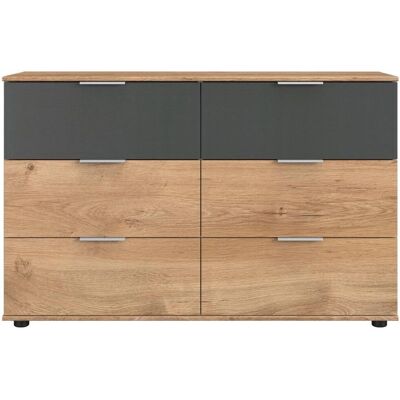 WIMEX Valencia 3556 Kommode - grau (Plankeneiche Nachbildung, Graphit) - Kommode WIMEX Valencia 3556 Kommode - grau (Plankeneiche Nachbildung, Graphit) - Kommode