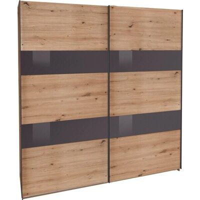 WIMEX Altona Schrank - Glas, Eiche - 225cm WIMEX Altona Schrank - Glas, Eiche - 225cm