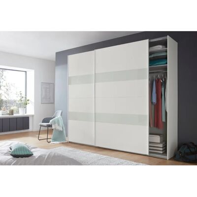 WIMEX Altona Kleiderschrank - Weiß/Glas - 270cm x 236cm WIMEX Altona Kleiderschrank - Weiß/Glas - 270cm x 236cm