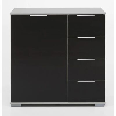 Carryhome Schwarze Weiße Moderne Kommode - Möbeltyp Carryhome Schwarze Weiße Moderne Kommode - Möbeltyp
