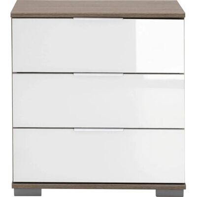 WIMEX Easy Braune Nachttisch mit Glastür - Nachttisch WIMEX Easy Braune Nachttisch mit Glastür - Nachttisch
