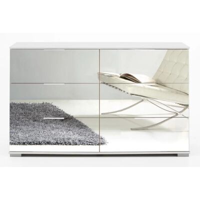 WIMEX Easy Weiße Kommode mit 6 Schubladen - Sideboard WIMEX Easy Weiße Kommode mit 6 Schubladen - Sideboard