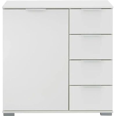 WIMEX Easy Plus A Weiße 4-Schubladen Kommode - Aufbewahrungsmöbel WIMEX Easy Plus A Weiße 4-Schubladen Kommode - Aufbewahrungsmöbel