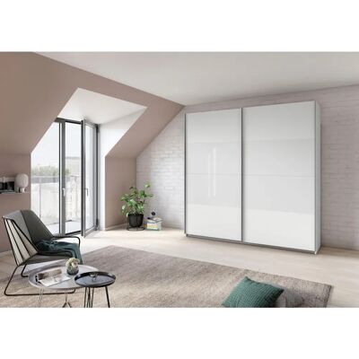 RAUCH Quadra Kleiderschrank - Weiß, Glas, 181x62x230cm RAUCH Quadra Kleiderschrank - Weiß, Glas, 181x62x230cm