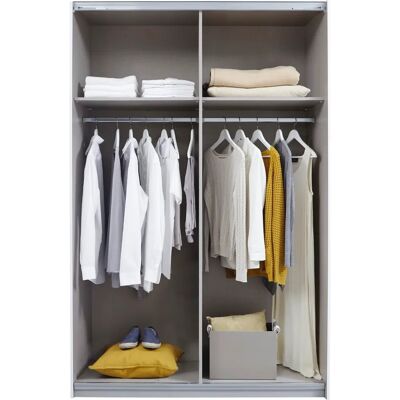 Rauch Quadra Modular Kleiderschrank - Schiebetüren, Verstellbarer Innenraum Rauch Quadra Modular Kleiderschrank - Schiebetüren, Verstellbarer Innenraum