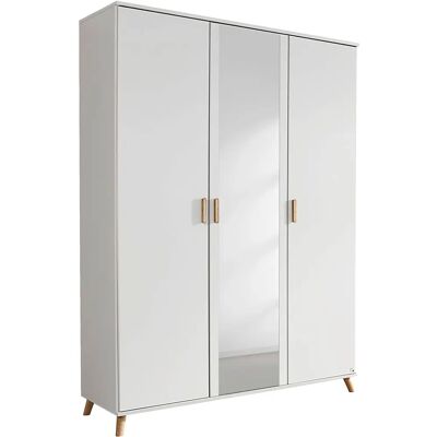 Rauch Falun Kleiderschrank - Skandinavischer Stil, Spiegel, Geräumig - Schrank Rauch Falun Kleiderschrank - Skandinavischer Stil, Spiegel, Geräumig - Schrank
