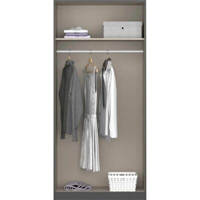 Kleiderschrank Rauch Freiham - Grifflose, Eiche-Dekor, 2 Türen Kleiderschrank Rauch Freiham - Grifflose, Eiche-Dekor, 2 Türen
