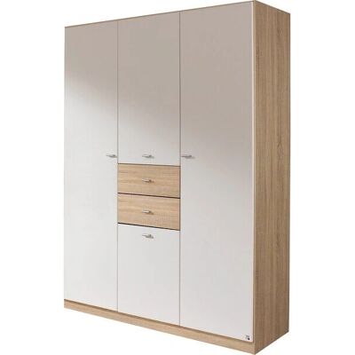 Rauch Landsberg Kleiderschrank - Weiß (Eiche Sonoma, Weiß) - 4 Türen Rauch Landsberg Kleiderschrank - Weiß (Eiche Sonoma, Weiß) - 4 Türen