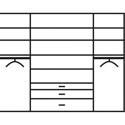Rauch Hildesheim Kleiderschrank - Weiß, 4-türig, 185cm Rauch Hildesheim Kleiderschrank - Weiß, 4-türig, 185cm