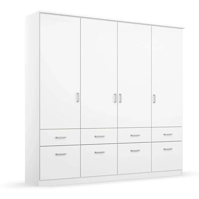 RAUCH Bremen Kleiderschrank - 4-türig, 4 Schubladen - 181x58x199 cm RAUCH Bremen Kleiderschrank - 4-türig, 4 Schubladen - 181x58x199 cm