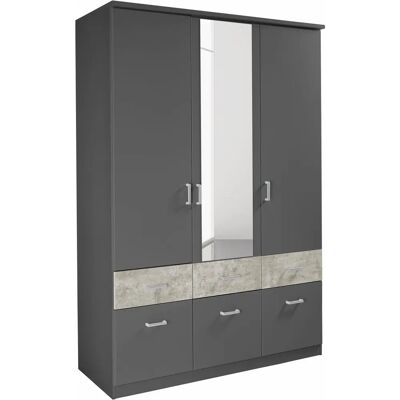 RAUCH Bremen Kleiderschrank - 3 Türen, Spiegel, 136x199x58 cm RAUCH Bremen Kleiderschrank - 3 Türen, Spiegel, 136x199x58 cm