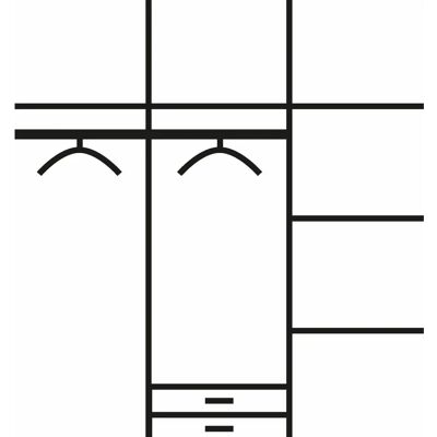 Kleiderschrank Bergheim von Rauch - Verstellbare Regale, Weiß - Schrank Kleiderschrank Bergheim von Rauch - Verstellbare Regale, Weiß - Schrank