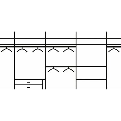 RAUCH Tubona Kleiderschrank - Schiebetür, Grau, 360x230x62cm RAUCH Tubona Kleiderschrank - Schiebetür, Grau, 360x230x62cm