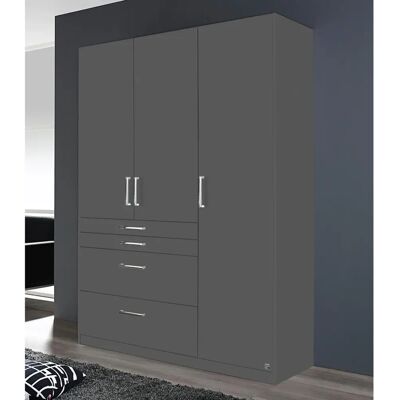 Kleiderschrank Harburg von Rauch - Grau Metallic, 3-türig, 197cm hoch Kleiderschrank Harburg von Rauch - Grau Metallic, 3-türig, 197cm hoch