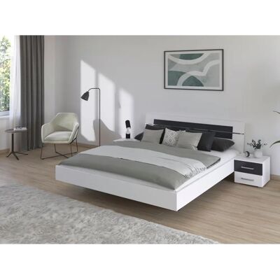 RAUCH Doppelbett Burano im schwebenden Design Schlafzimmermöbel-Set RAUCH Doppelbett Burano im schwebenden Design Schlafzimmermöbel-Set