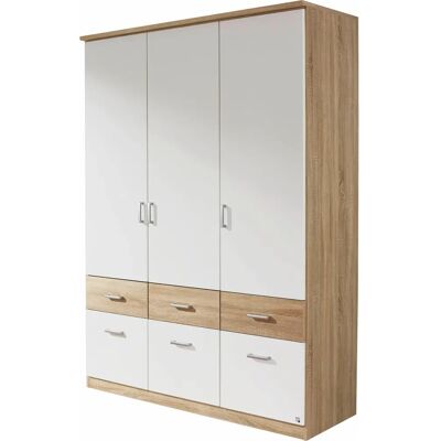 Rauch Bremen Kleiderschrank - 3-türig, Weiß, Modernes Design Rauch Bremen Kleiderschrank - 3-türig, Weiß, Modernes Design