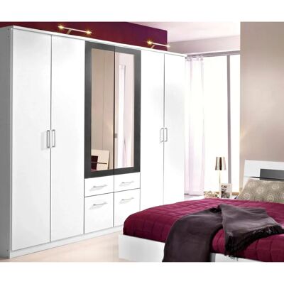 Rauch Kleiderschrank Burano - Moderner 6-Tür-Schrank Rauch Kleiderschrank Burano - Moderner 6-Tür-Schrank