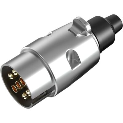 Unitec Cartrend 801391 Conector de carro de 7 pinos em metal - Conector de carro Unitec Cartrend 801391 Conector de carro de 7 pinos em metal - Conector de carro