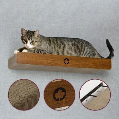 CanadianCat - C10138 - Walnuss - 8 cm - Kratzbrett CanadianCat - C10138 - Walnuss - 8 cm - Kratzbrett