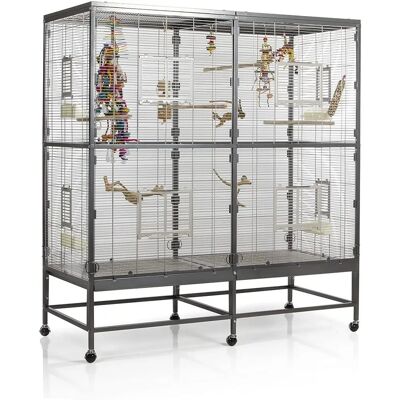 Montana Vogelkäfig Paradiso 150 - Geräumige Innenvoliere für kleine Papageien Montana Vogelkäfig Paradiso 150 - Geräumige Innenvoliere für kleine Papageien