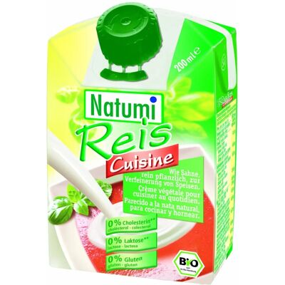NATUMI Producto de arroz espesado sin gluten 200ml NATUMI Producto de arroz espesado sin gluten 200ml