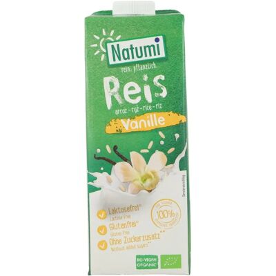 Bebida de arroz y vainilla orgánica - Sin gluten - 1L Bebida de arroz y vainilla orgánica - Sin gluten - 1L