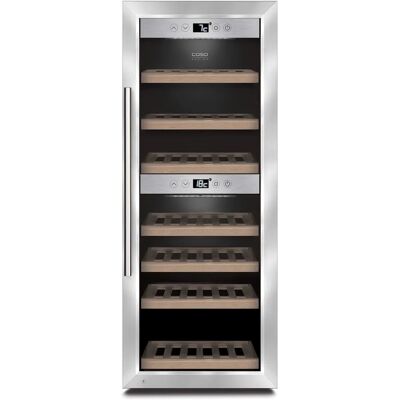 Geladeira de vinho CASO WineComfort 380 Smart com 2 zonas Geladeira de vinho CASO WineComfort 380 Smart com 2 zonas