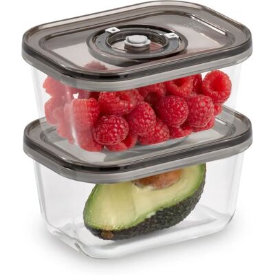 Caso VacuBoxx Eco-Duo S Glas-Vakuumbehälter - Vorratsbehälter Caso VacuBoxx Eco-Duo S Glas-Vakuumbehälter - Vorratsbehälter