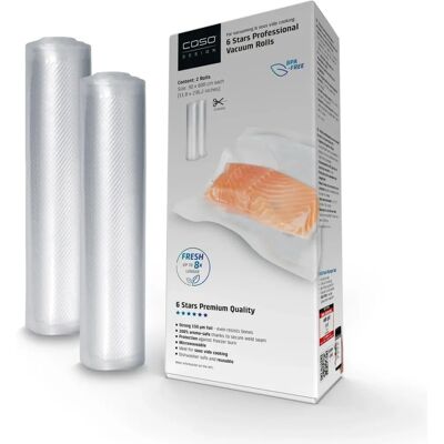 Caso Rouleau Vacuum 01248 - Conservation alimentaire, 2 pcs - Publicité Caso Rouleau Vacuum 01248 - Conservation alimentaire, 2 pcs - Publicité