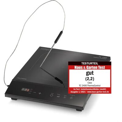 Caso TC2400 Induktionskochfeld - 26cm, Schwarz, ThermoControl Caso TC2400 Induktionskochfeld - 26cm, Schwarz, ThermoControl