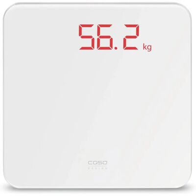 Pèse-personne Blanc Caso BS1 - 200kg, LCD, Verre Pèse-personne Blanc Caso BS1 - 200kg, LCD, Verre