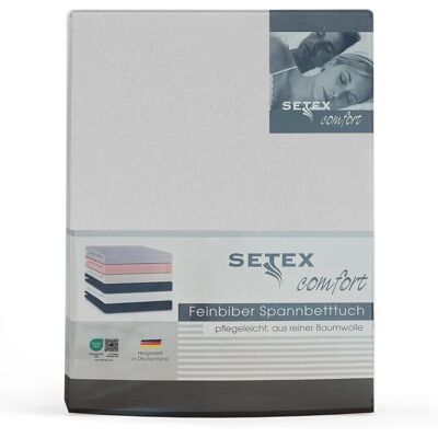SETEX Weiß Spannbettlaken 160x200cm - Bettwäsche & Matratze SETEX Weiß Spannbettlaken 160x200cm - Bettwäsche & Matratze