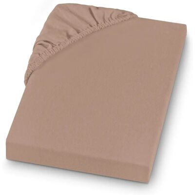 SETEX GOTS Feinbiber Prześcieradło - 200x200cm - taupe SETEX GOTS Feinbiber Prześcieradło - 200x200cm - taupe