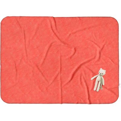 SETEX Kuscheldecke - orange - 75x120 cm - Baumwolle/ Polyester - Throw blanket SETEX Kuscheldecke - orange - 75x120 cm - Baumwolle/ Polyester - Throw blanket