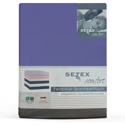 SETEX Spannbettlaken Feinbiber Very Peri - Bettwäsche SETEX Spannbettlaken Feinbiber Very Peri - Bettwäsche