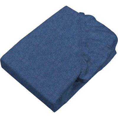 SETEX - Feinbiber Spannbettlaken - marineblau - Spannbettlaken SETEX - Feinbiber Spannbettlaken - marineblau - Spannbettlaken