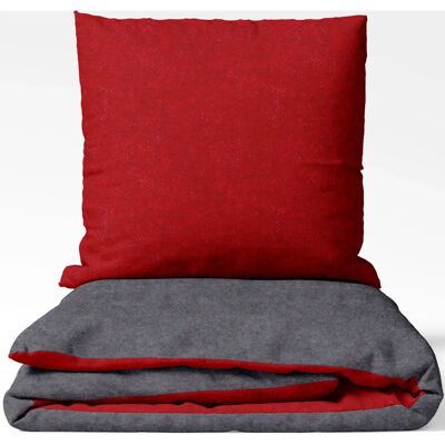 SETEX - Feinbiber - 135x200 - 80x80 - Wendebettwäsche SETEX - Feinbiber - 135x200 - 80x80 - Wendebettwäsche